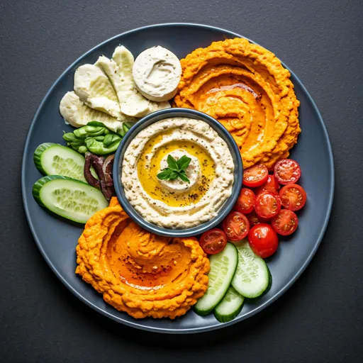 Mediterranean mezze platter