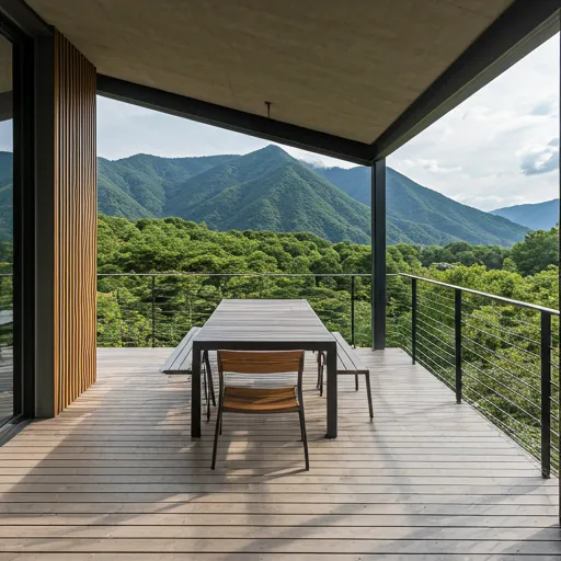 Outdoor dining terrace