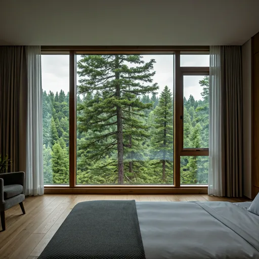 Luxury suite with forest view