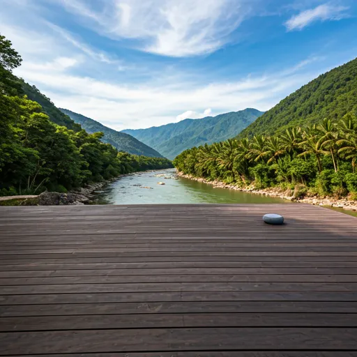 Yoga overlooking mountains
