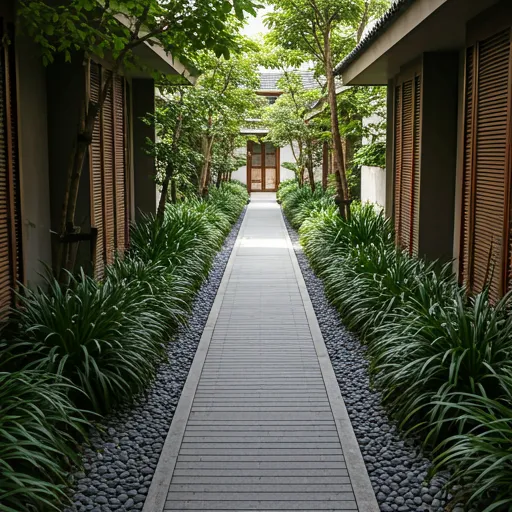 Zen garden walkway